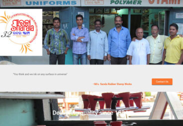 Sarala Rubber Stamp Works - Responsive Webiste