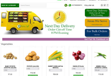 bazaarfresh website delivered in wordpress